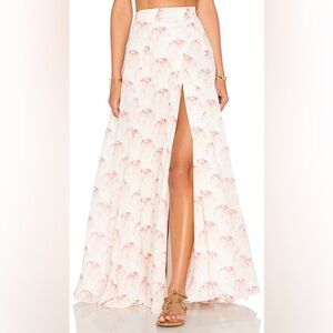 Lovers + Friends Revolve x Alexis Ren Hydra Shell Print Maxi Skirt size small